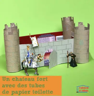 Un Chateau Fort Avec Des Tubes De Papier Toilette Cabane A Idees