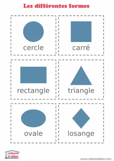 La Chasse Aux Formes Des Fiches A Telecharger Cabane A Idees