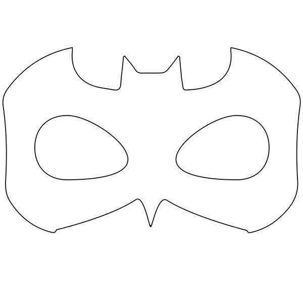 coloriage masque batman