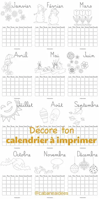 Calendrier Anniversaire A Imprimer Gratuit